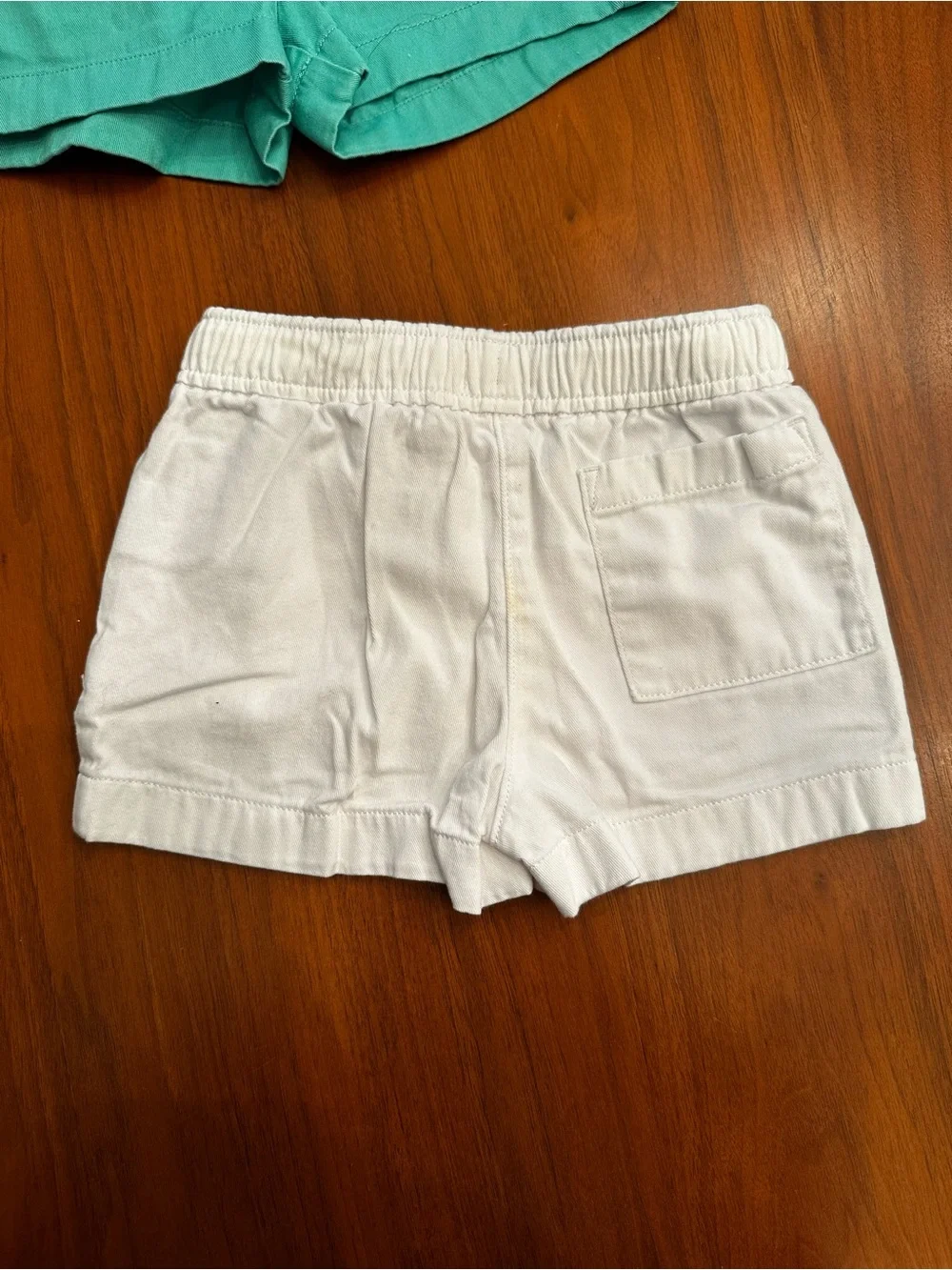 LOT! Crewcuts Kids 3 Pairs Elastic Waist Shorts Navy, Teal & White size 4